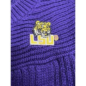 LSU Tigers Cable Knit Sweater Dress Purple Toddler Sz 24M